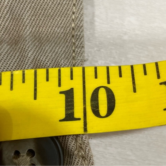 Aerie Women's XXS Adventure Shorts High Rise Linen Blend Raw Hem Boho Tan Khaki - Picture 13 of 14